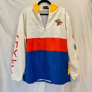 Colorful Vintage Pac-Man Windbreaker